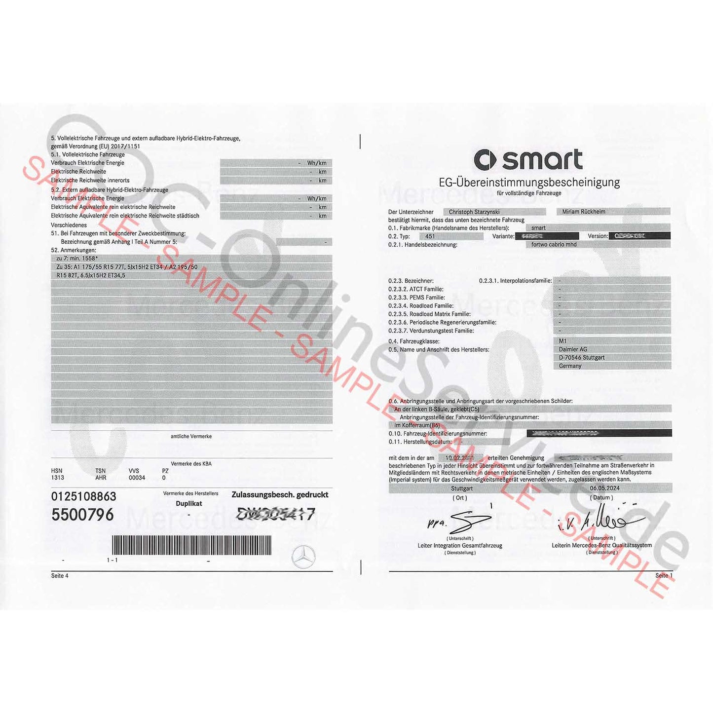 COC dokumenty pre Smart (Certifikát zhody)